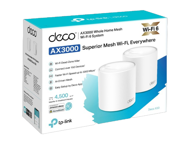 TP-Link Deco X50 AX3000 Mesh WiFi 6 System 2-Pack