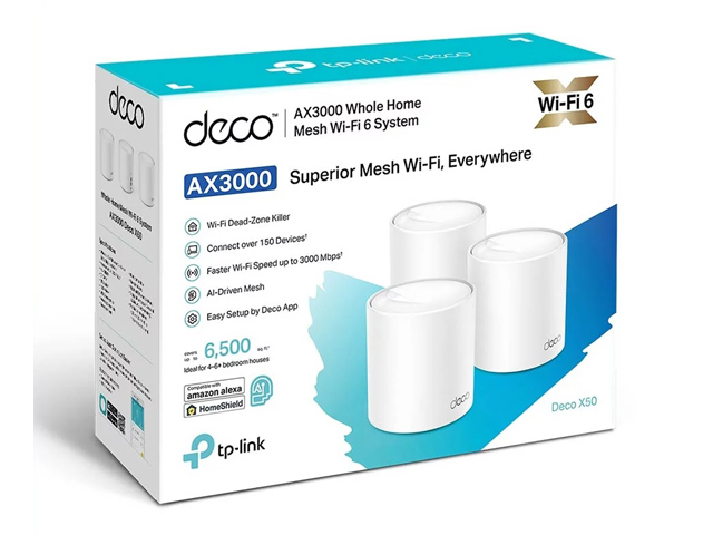 TP-Link Deco X50 AX3000 Mesh WiFi 6 System 3-Pack