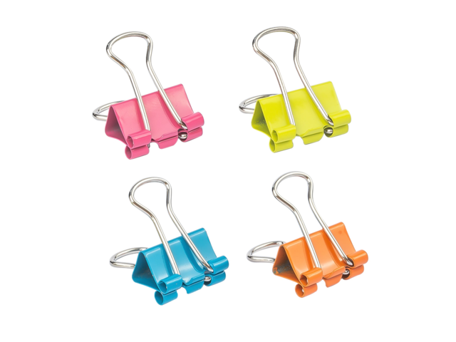 Deli E8557 Binder Clips Assorted 50s