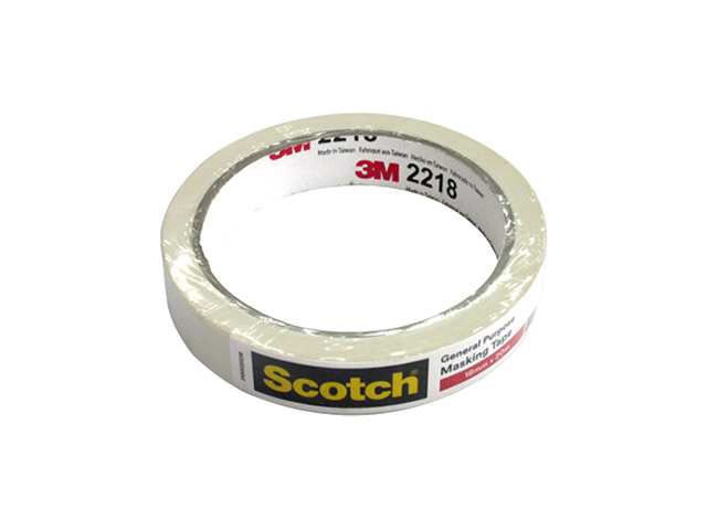 3M Tartan Masking Tape Cream 18mmx20m