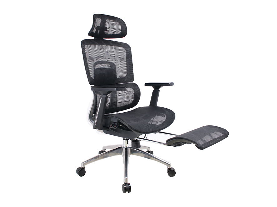 Executive Chair L97 Mesh with Footrest Black