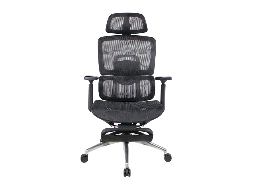 Executive Chair L97 Mesh with Footrest Black