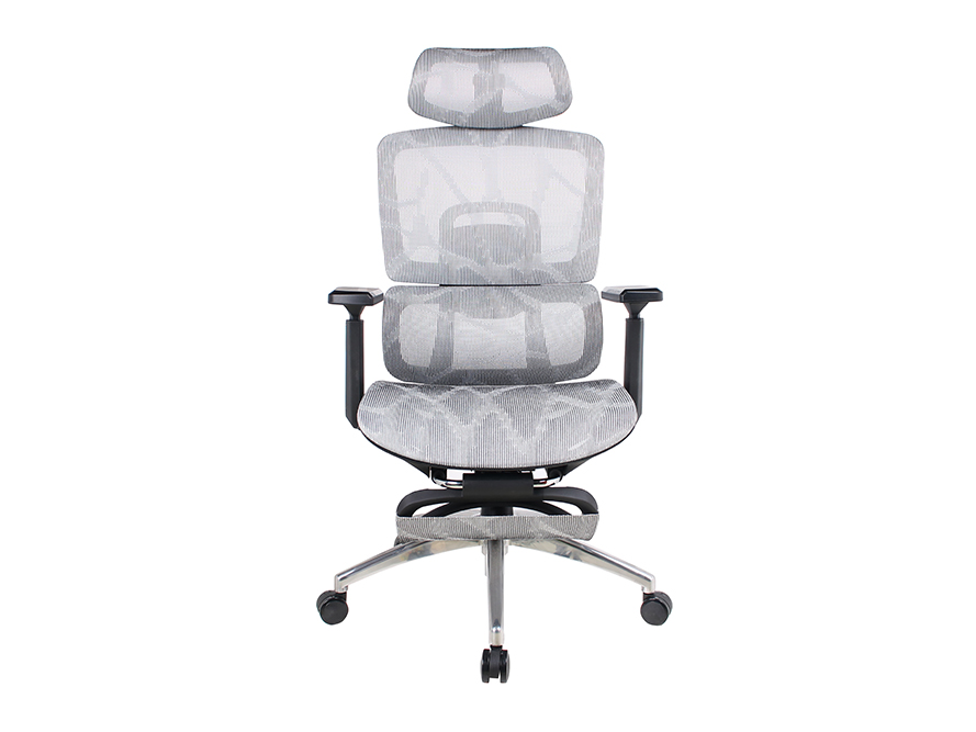 Executive Chair L97 Mesh with Footrest Gray