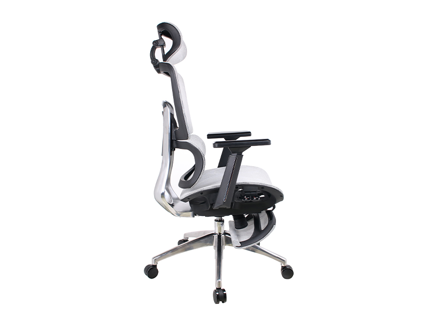 Executive Chair L97 Mesh with Footrest Gray