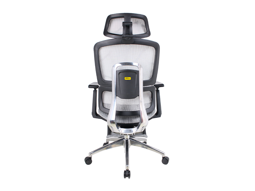 Executive Chair L97 Mesh with Footrest Gray