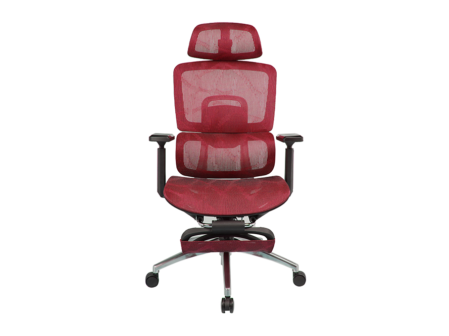 Executive Chair L97 Mesh with Footrest Burgundy