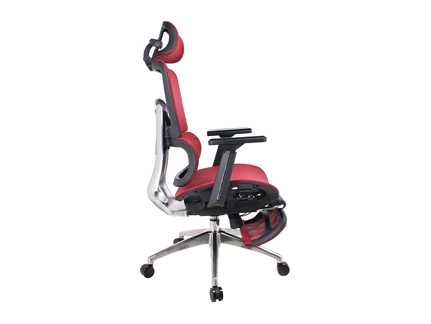 Executive Chair L97 Mesh with Footrest Burgundy