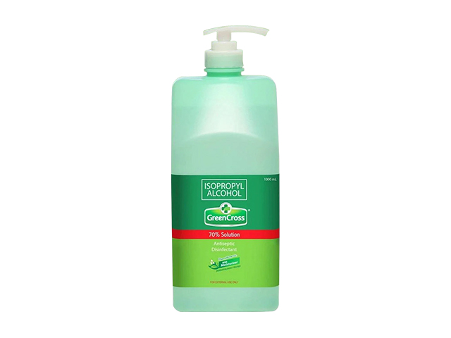 Green Cross 70% Isopropyl Alcohol with Moisturizer 1000ml