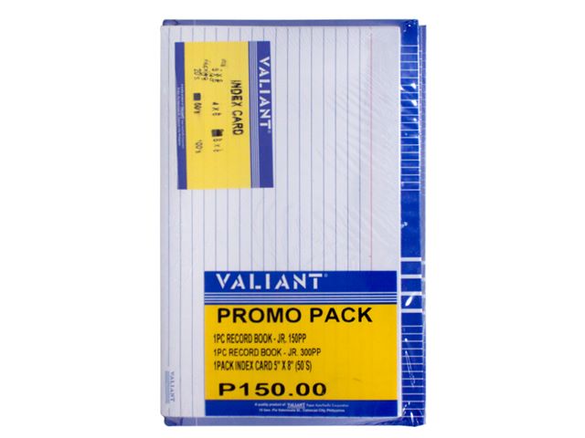 Valiant Record Book Jr + Index Card Promo Pack 3s