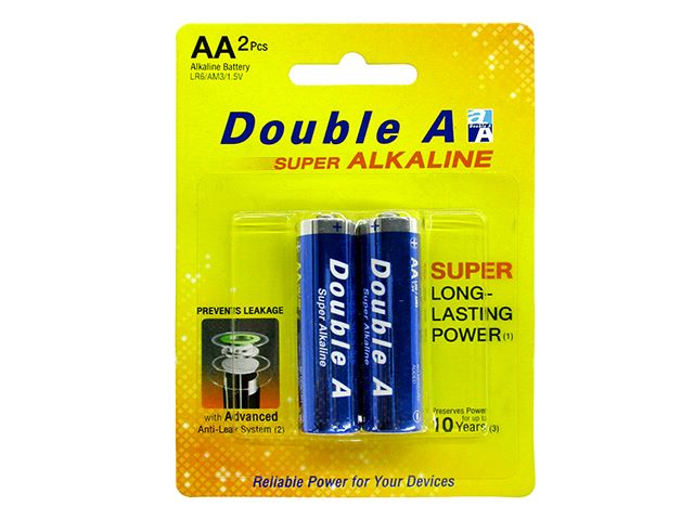 Double A Super Alkaline Battery AA 2s