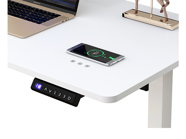 Sit/Stand Height-Adjustable Desk LT202D White