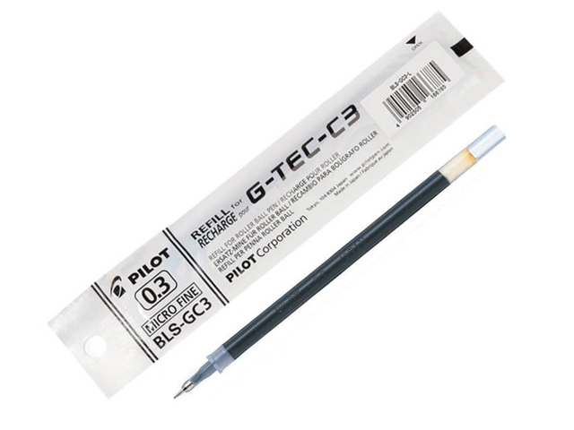 Pilot Rollerball Pen G-TEC-C3 Refill 0.3mm Blue