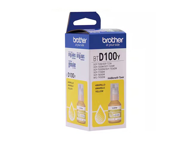 Brother BTD100Y Ink Bottle Yellow