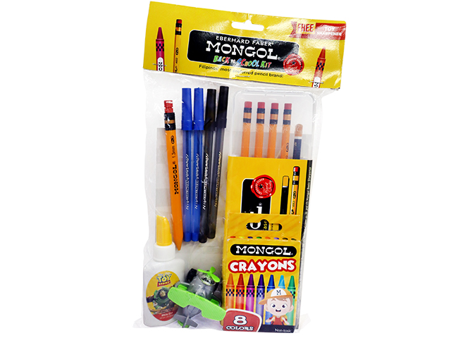 Mongol Back-to-School Kit with Toy Sharpener
