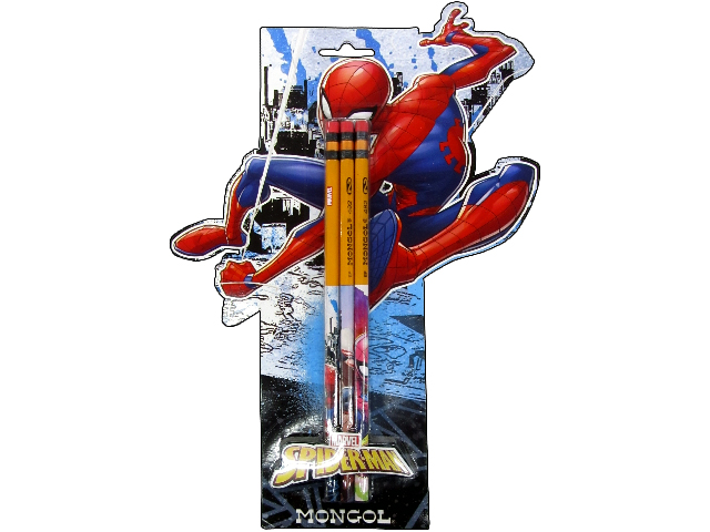 Mongol Pencil #2 in Spiderman Character Wrap 3s