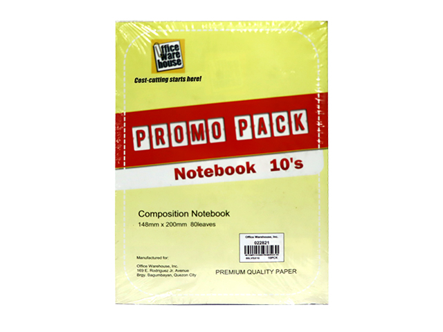 Office Warehouse Composition Notebook Promo Pack 10s
