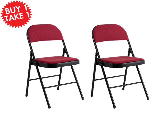 Multi-Purpose Chair C-126 Fabric Red Buy One Take One