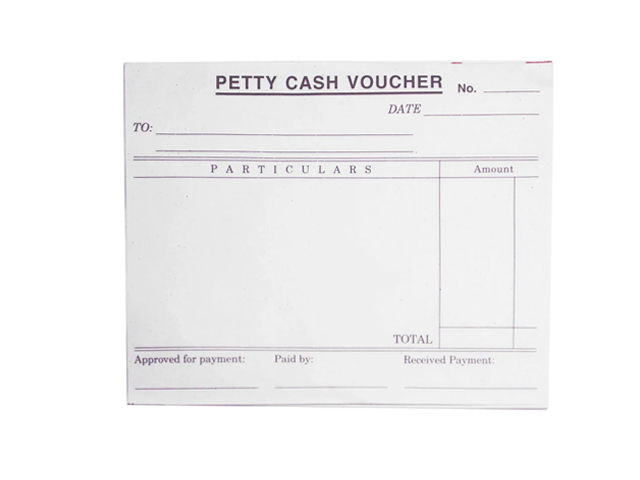 Petty Cash Voucher Form Carbonless 2 Ply 3s 5x4