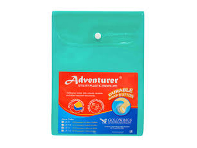 Adventurer Plastic Envelope UEV2 B5 Assorted Vertical