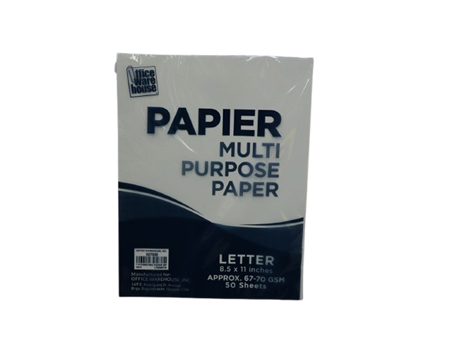 Papier Multi-Purpose Typewriting Paper White Letter 50s