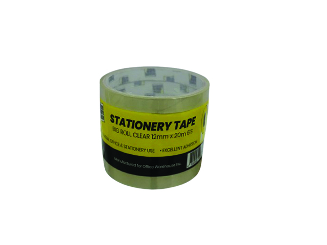 Tape Celo 3-Core Clear 12mm x 20m (6 Rolls)
