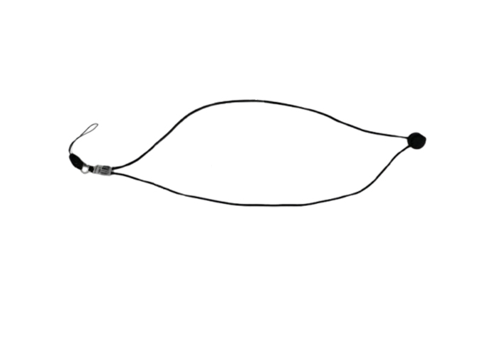 Fevelen Elastic ID Cord with Lock Black