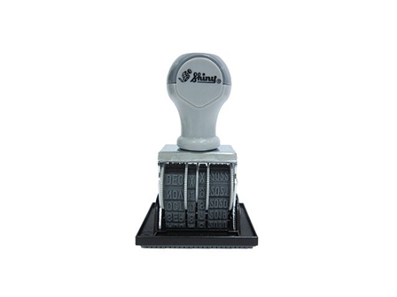 Shiny Received Dater Stamp S-69 Gray 4mm
