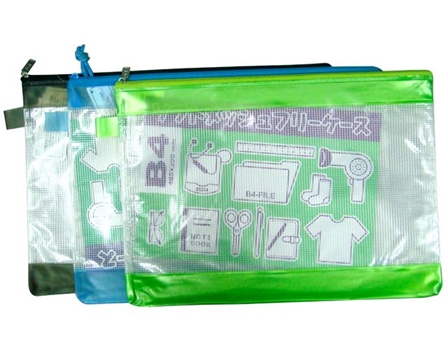 Axis Plastic Envelope AX040 Translucent w/Zip 15.5x11