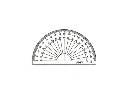 Joy Protractor N-3 Plastic 11cm