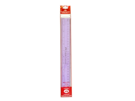 Faber Castell Ruler 171220 Acrylic Colors Assorted 12 in.
