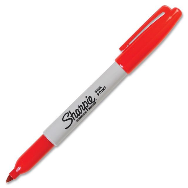 Sharpie Permanent Marker Fine Point Red