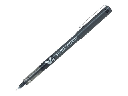 Pilot Rollerball Pen V5 Hi-Tecpoint Black 0.5