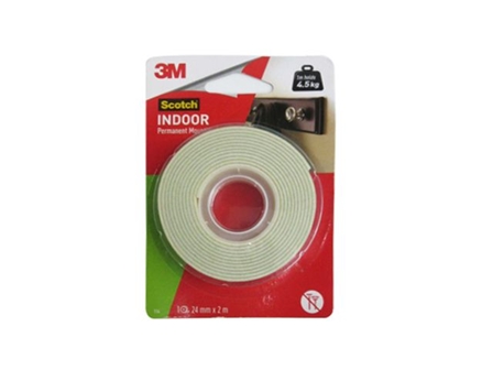 3M Scotch Permanent Mounting Tape 24mmx2m