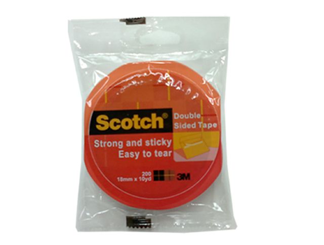 Scotch Double Sided Permanent Mounting Tape, White