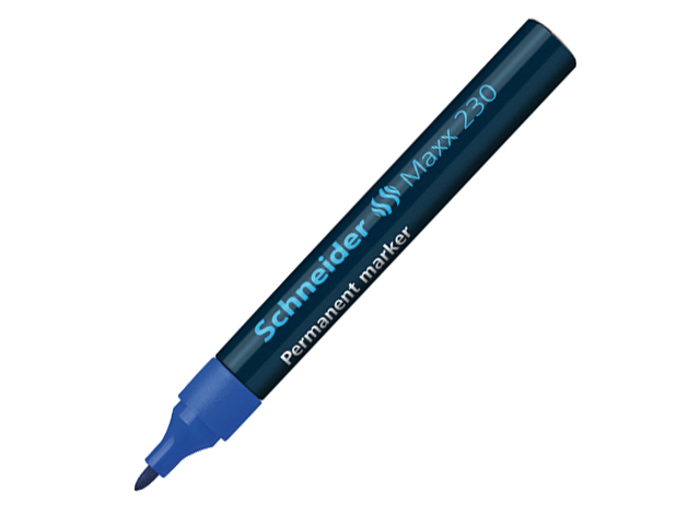 Schneider Maxx 230 Permanent Marker #123003 1-3mm Blue 