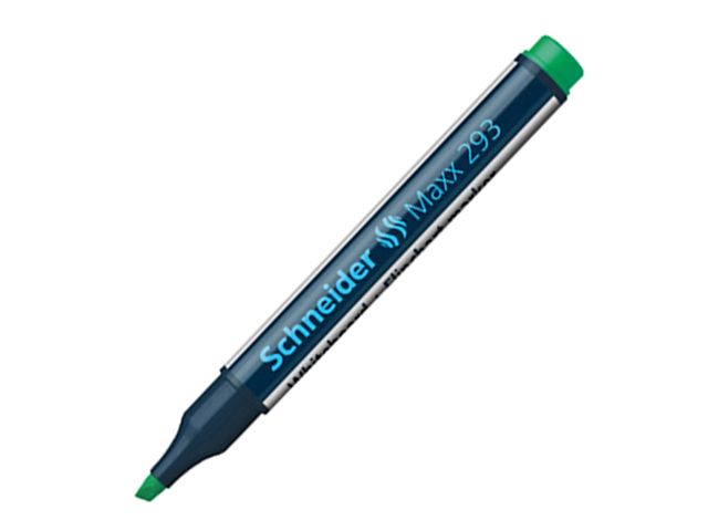 Schneider Maxx 293 Whiteboard and Flipchart Marker Chisel 2-5mm Green 