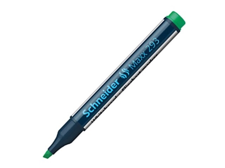 Schneider Maxx 293 Whiteboard and Flipchart Marker Chisel 2-5mm Green 