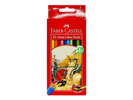 Faber-Castell Classic Colour Pencils Long 12s