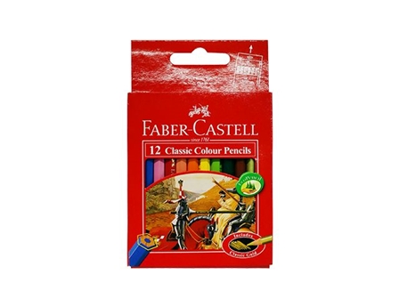Faber-Castell Classic Colour Pencils Short 12s