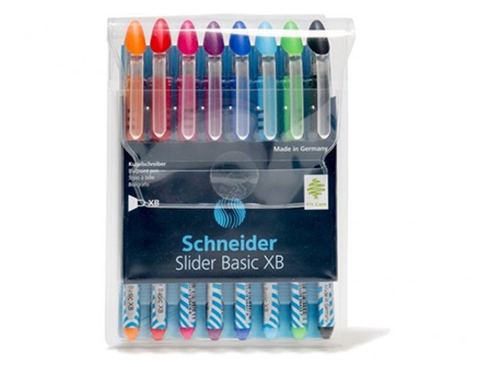 Schneider Slider Basic Ballpoint Pen XB #151298 Wallet 8s