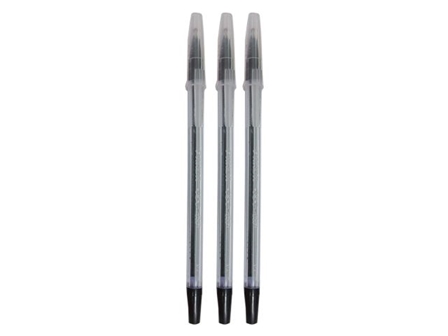 Panda Crystal Ballpen Black 0.7mm 3s