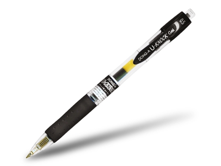 Dong-A U-Knock Retractable Gel Pen 0.5mm Black