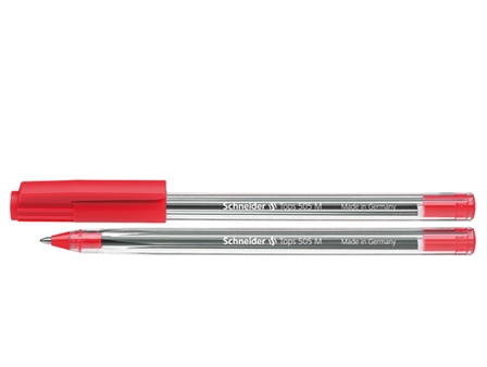 Schneider Tops 505 M Ballpoint Pen #150602 Medium Red