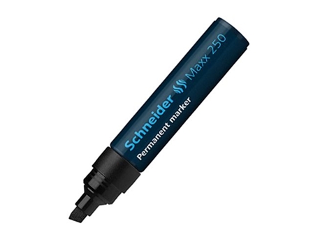 Schneider Maxx 250 Permanent Marker Chisel 2-7mm Black