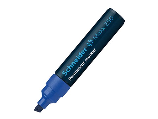 Symposium bijzonder plakband Schneider Maxx 250 Permanent Marker Chisel 2-7mm Blue | Office Warehouse,  Inc.