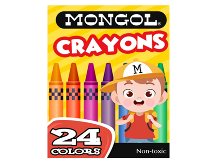 Mongol Crayons 24 Color 24 Colors