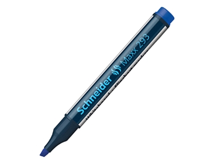 Schneider Maxx 293 Whiteboard and Flipchart Marker Chisel 2-5mm Blue 