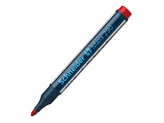 Schneider Maxx 290 Whiteboard and Flipchart Marker #129002 1-3mm Red 