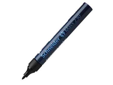 Schneider Maxx 230 Permanent Marker #123001 1-3mm Black