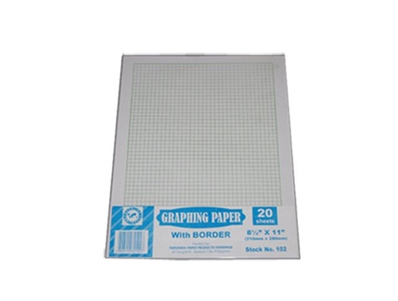 Graphing Paper Green Letter 20s